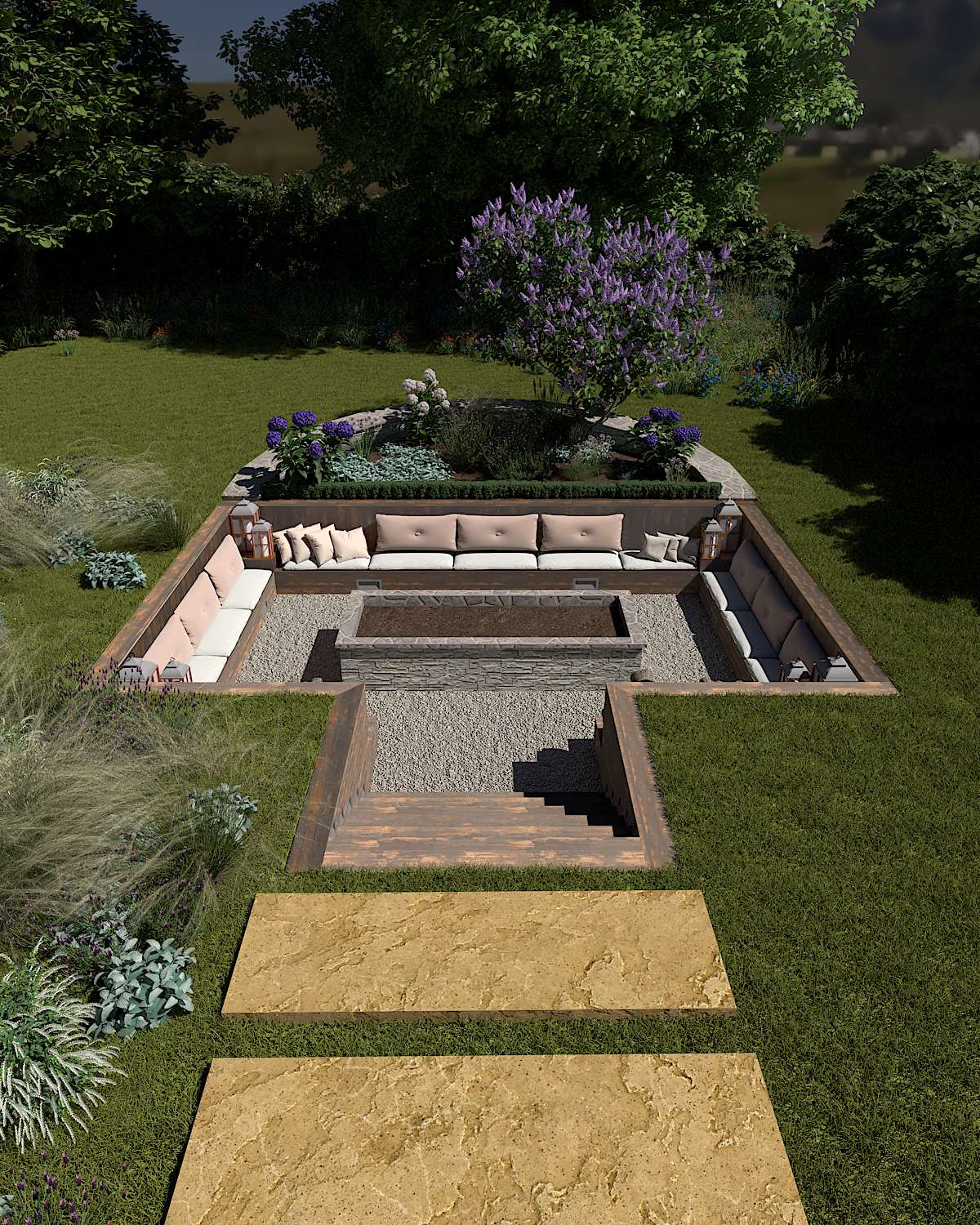 Conception paysagère sur mesure d'une terrasse